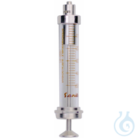Glass and Metal Syringe, SANITEX, 2 ml : 0.1 ml, Luer-Lock tip Glass and...